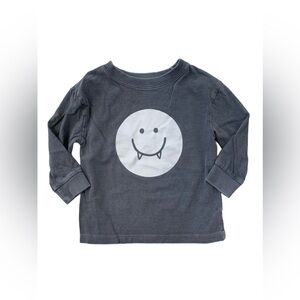 Little Co. Size 18 Months Vampire Smiley Face Halloween Organic Long Sleeve Tee